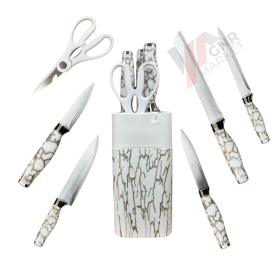 Set cutite din metal cu suport 9-18