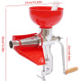 Presa manuala aluminiu pentru rosii 13-29